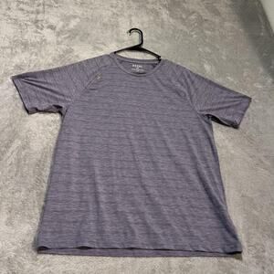 Rhone Reign Shirt Mens Large Astral Purple Raglan Athletic Short Sleeve